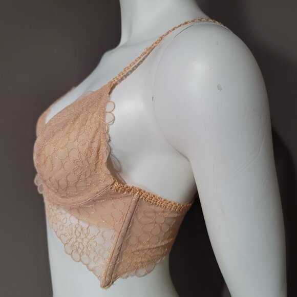 Free People Lucia Wheat Sunset Underwire Bra 32B - Picture 3 of 7